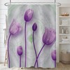 FAIRYGATE Shower Curtain Polyester Fabric Waterproof Bathroom Curtains Pattern Shower