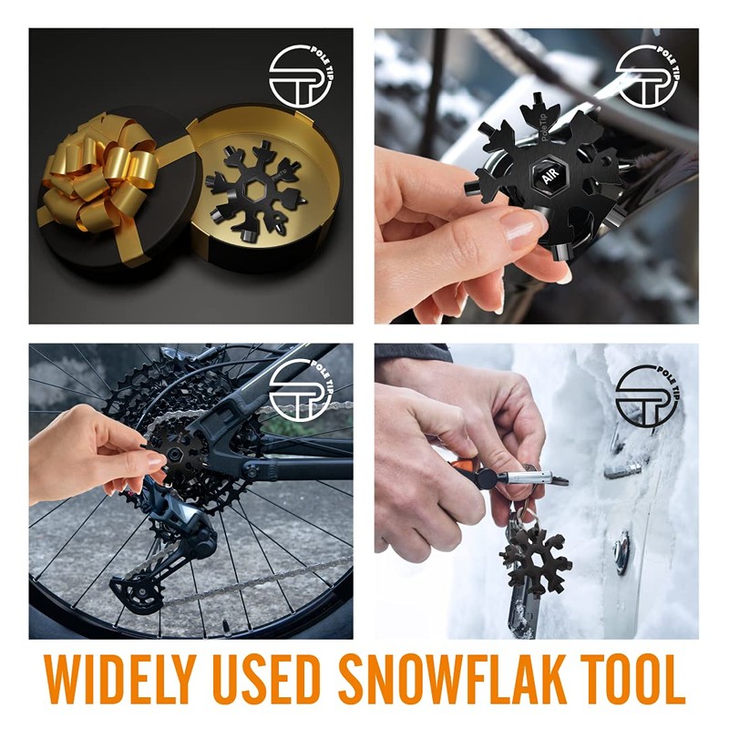 Pole Tip Snowflake and Credit Card Multitool Plus - 46