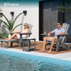 Outside Side Table, Weather Resistant Grey