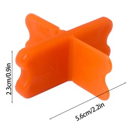 8 Pack Deck Spacer Deck Board Fence Spacers Tool 4 Size Thicknesses 1/4", 1/8", 1/16", 3/16" Bright Orange Color for Composite Decking, Hardwood Pressure Treated, PVC Decks, Plank