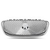 PIT66 Upper Front Mesh Grille W/Emblem Compatible with Jaguar XF