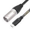 USB c to XLR Male Audio Cable,24Bit/96Khz USB C Smartphone/Laptop