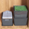 Taysisiter 20 Quart Tall Plastic Weave Storage Basket Bin with