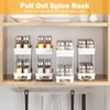 Pull Out Spice Rack Organizer for Cabinet, 3 Packs Slide