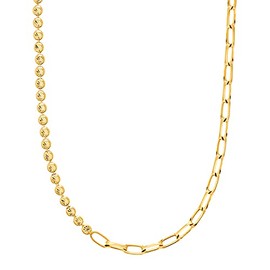 s.Oliver 2032903 Women's Necklace 925 Sterling Silver 42 + 3 cm Gold Comes in Jewellery Gift Box, Sterling Silver, No Gemstone