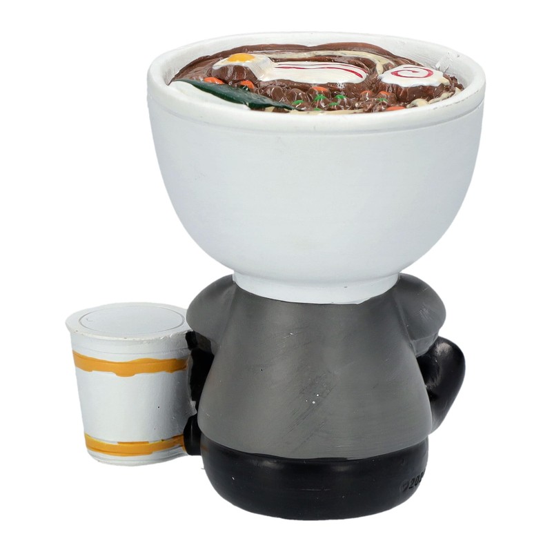 Furrybones 'Ramon' Figurine - Whimsical Skeleton with Ramen Bowl, Hand