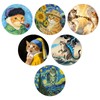 FUYAHA 6PCS Meme Funny Cat Coasters Absorbent Coaster for Desk