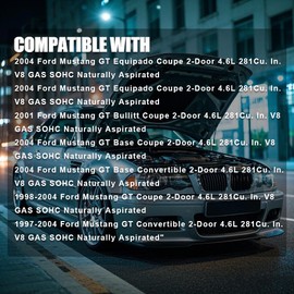 PIT66 Silicone Coolant Radiator Hose Kit with Clamps, Compatible with 1996 1997 1998 1999 2000 2001 2002 2003 2004 Ford Mustang GT 4.6L V8 Blue