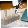 KONTONTY Plastic Cable Management Box Lid 7-Slot Cord Organizer Case