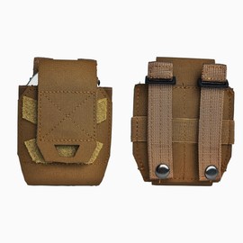 LINXGR Tactical MOLLE Handcuff Pouch Heavy Duty 1000D Nylon Handcuff Holster for Duty Belt Vest Police Guards Security Military Accessories Hook and Loop Quick Release Bag (Coyote Brown)
