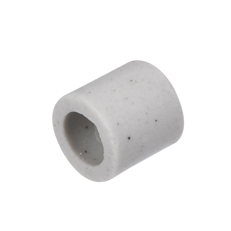 sourcing map 100pcs Ceramic Tube Insulated Electronic Wire Bundle Protection