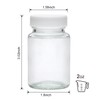 Woaiwo-q Juice Shot Bottles Set,2 Oz Wide Mouth Jars for
