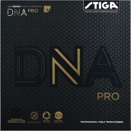 STIGA 1712030121 Table Tennis Rubber, Tension Type, Reverse Soft DNA Pro H, Black, Extra Thick