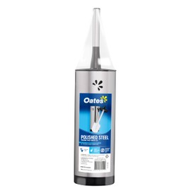 Oates Polished Steel Premium Toilet Brush Set