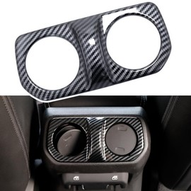 Barong for Jeep Wrangler JL JLU Gladiator JT 2018-2025 Accessories Rear Air AC Vent Cover Trim Panel (Carbon Fiber Pattern