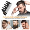 3Pcs Hair Styling Combs Set For Men - Black Barber