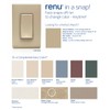 Leviton One-Gang Screwless Snap-On Wallplate, REWP1-CA, Café Latte
