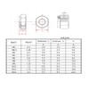 M2 304 Stainless Steel Nyloc Lock Nut,2mm Self Nylock Locking