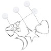 LED Christmas Lights with Suction Cup Snowman Star Moon Heart