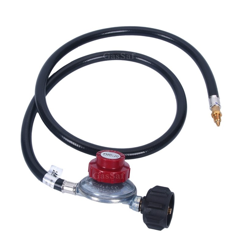 GasSaf High Pressure Propane Regulator Adjustable 0-5PSI Connector with CSA