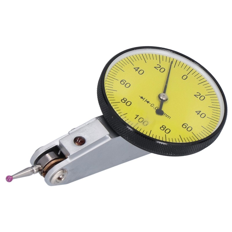 Dial Indicator Stainless Steel 0 to 0.2mm Leverage Shockproof Measuring
