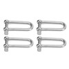 4pcs Stainless Steel U Type Shackle Lengthen U Sling Screws