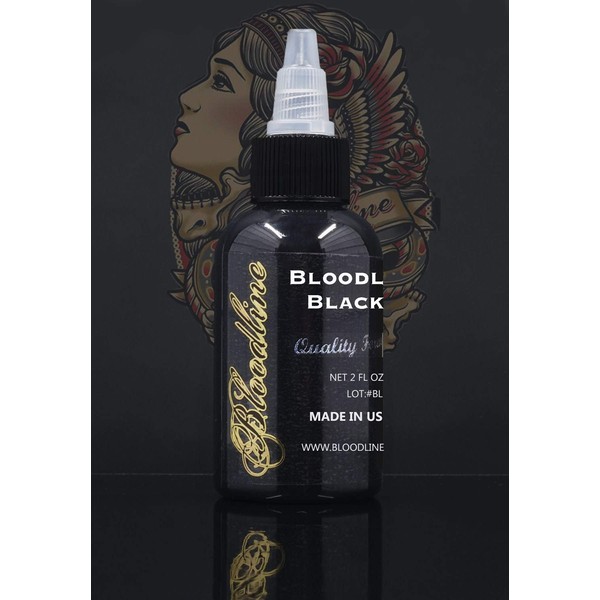 Bloodline Tattoo Ink - All Purpose Black - 2 ounce