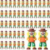 Beeveer 50 Pcs Thanksgiving Pumpkin Scarecrow Figurines, Small Harvest Scarecrows
