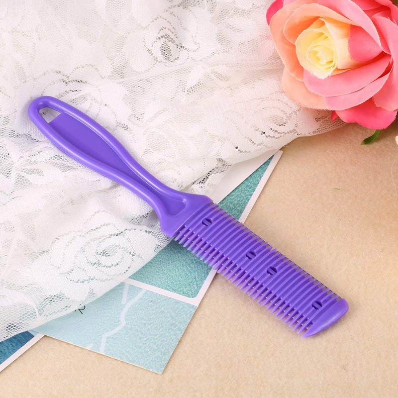 Double-sided thinning comb, hair cutting comb with 2 blades, shaving