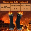 COOVAN Mens Merino Wool Crew Socks Thermal Warm Winter Socks