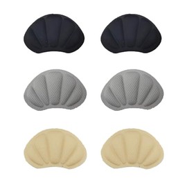 Liiqin 6 Stück 3 Paar Fersenpolster,fersenschutz,fersenpolster schuhe,Fersenkissen selbstklebend,High Heel Pads für Schuhe Erhindert Abrieb und Blasen,Fersenpolster für Damenschuhe und Herrenschuhe