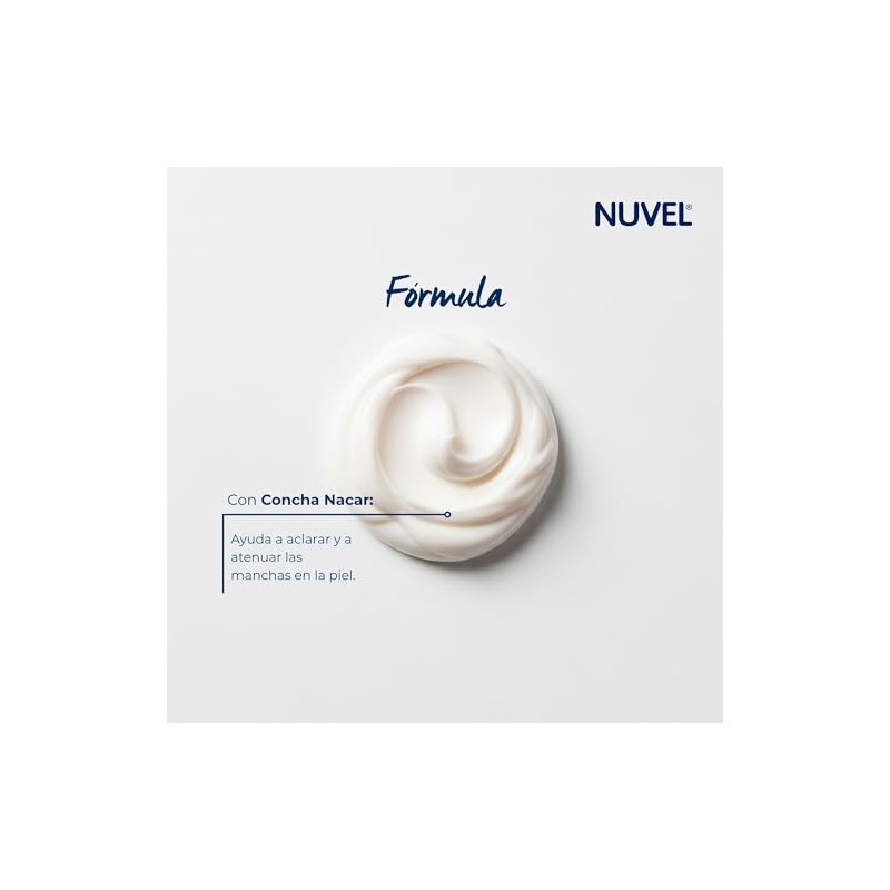 Nuvel Crema Aclarante Corporal Facial Concha Nácar 600g Piel Hidratante