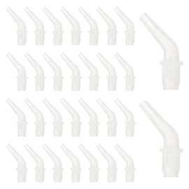GORGECRAFT 10PCS Single Placer Angled Tip Diamond Pen Painting Drill Pen Tips White Plastic Replacement Pen Heads Tools for Diamond Paint Pen Accessories