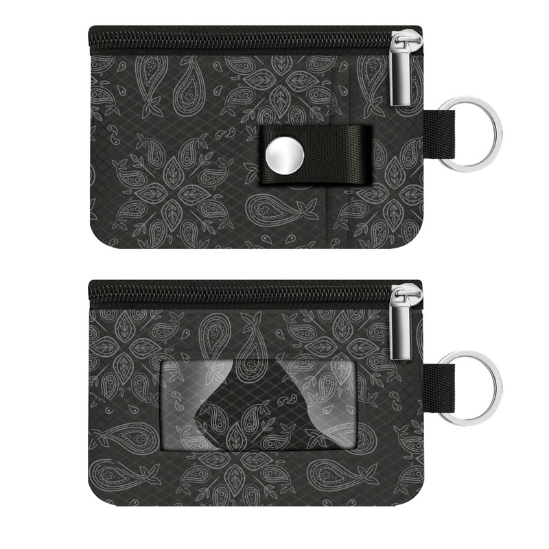 CCUMI Wallet for Women Mini Zip Card Case with Clear
