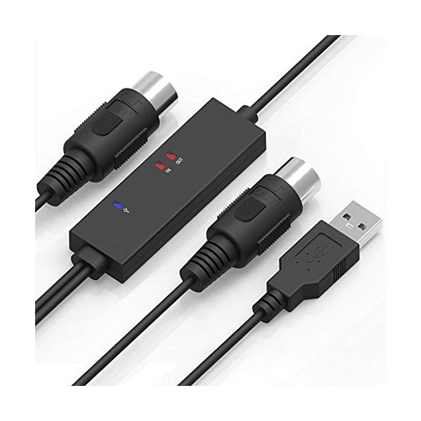 Digitallife MIDI-A01 | MIDI Interface to USB Converter Adapter (5