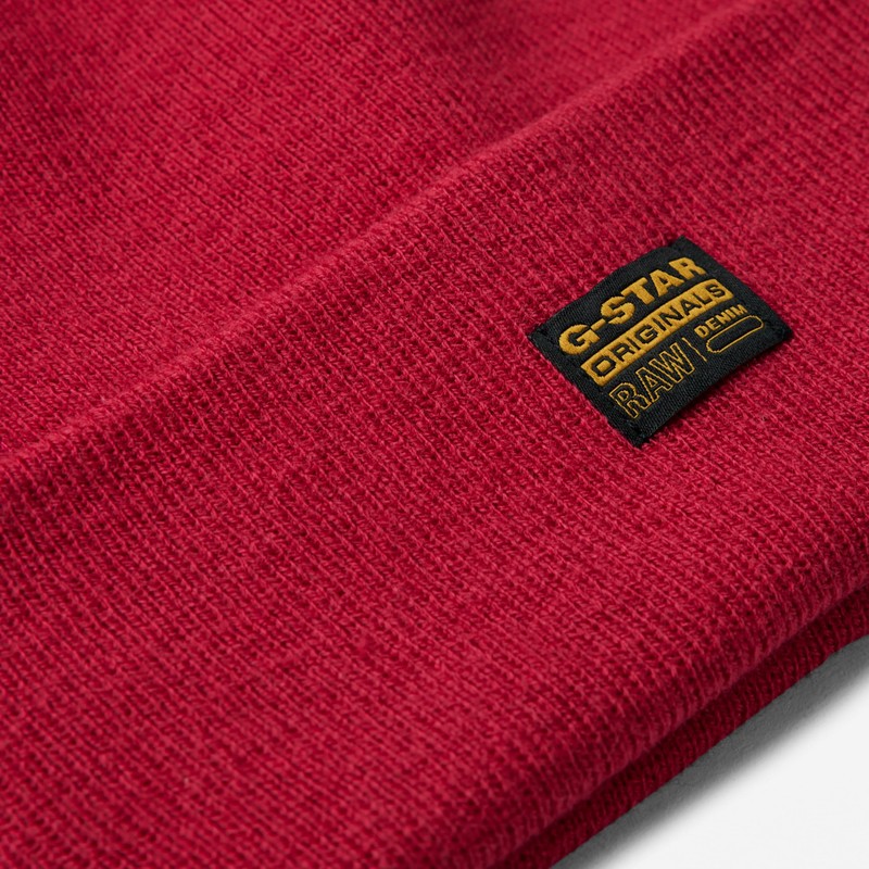 G-STAR Men's Effo Long Beanie Accessories, Red (cerise D16624-C754-D305)