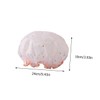 Baluue 3pcs Two-layer Shower Caps Printing for Hair Oil Treatment