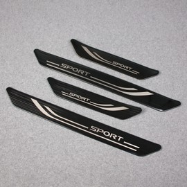 Beautost for Lexus NX 250/350/350 F Sport/350h/450h+/450h+ F Sport 2022 2023 2024 2025 Outside Door Sill Scuff Plate Guard Cover Trim Sport Style Stainless Steel (Black)