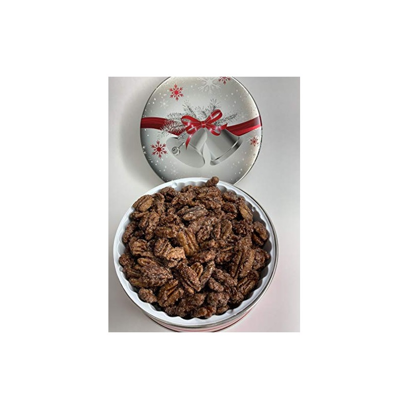 Cinnamon Roasted Nuts Gift Tin (Pecans, 2 Pound)