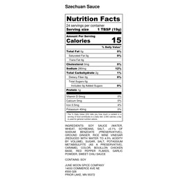 Premium | Classic Szechuan Sauce | Low Calorie | Fat Free | Saturated Fat Free | Cholesterol Free | Sugar Free | Crafted in Small Batches | 12 fl. oz. Flavor Lock Bottle