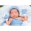 Nurses Choice Newborn Baby Navy & White Striped Hospital Hat
