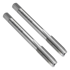 sourcing map 2pcs Straight Flute Thread Tap, 5/16-24 UNF Screw Threading Tapping Tool Thread Milling Machine Taps, High-Speed Steel 6542 (HSS 6542)