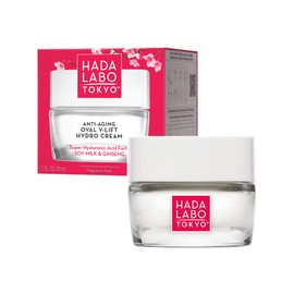 Hada Labo Tokyo Red Oval V-Lift Anti-Wrinkle Day and Night Cream 50 ml - Anti-Ageing Cream Women - Face Cream Women - Face Care - Day Cream Anti-Ageing