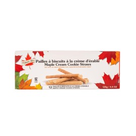 Turkey Hill Sugarbush Maple Cream Cookie Straws, Pure Maple Syrup Infused Snack, 125g/4.4 oz