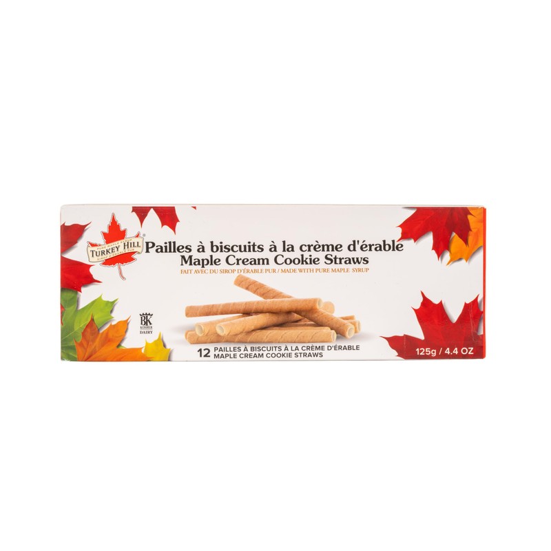 Turkey Hill Sugarbush Maple Cream Cookie Straws, Pure Maple Syrup