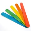 50 Jumbo Coloured Wooden Lollipop Lolly Sticks Kids Art Craft