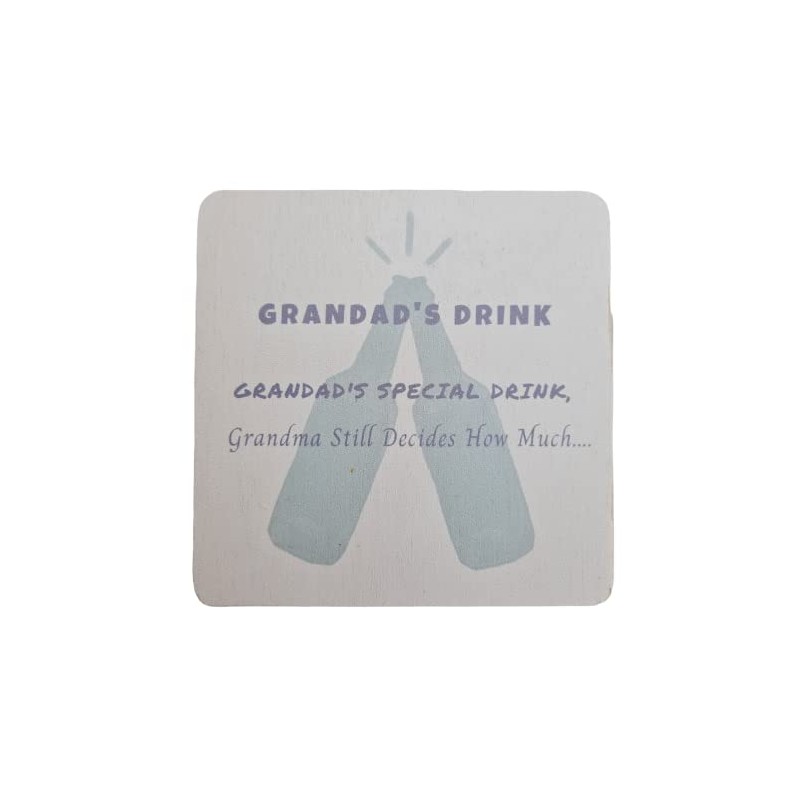 Grandad Drink Coaster - Grandma Decides Home Much Gift