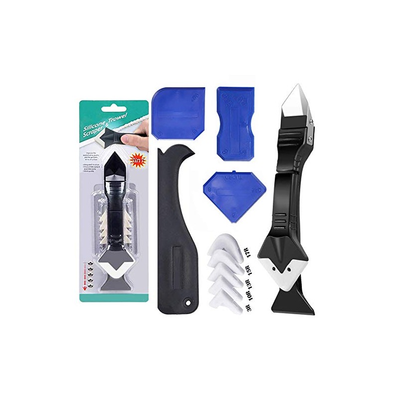 11Pcs Caulking Tools, 3 in 1 Silicone Caulking Finishing Tool