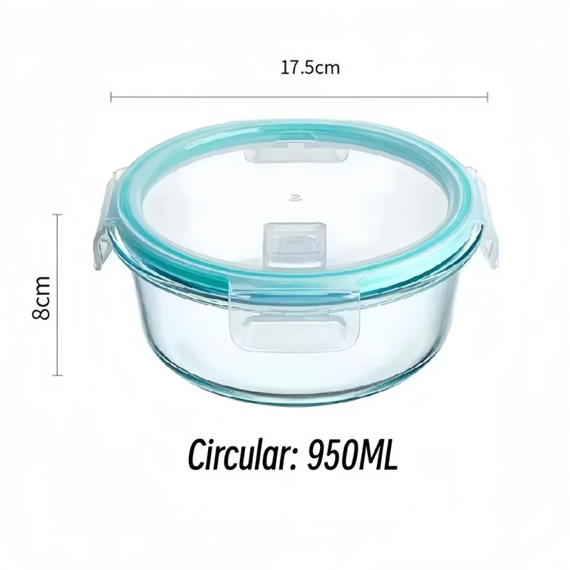 24-Piece Glass Food Storage Container Set for Meal Prep –