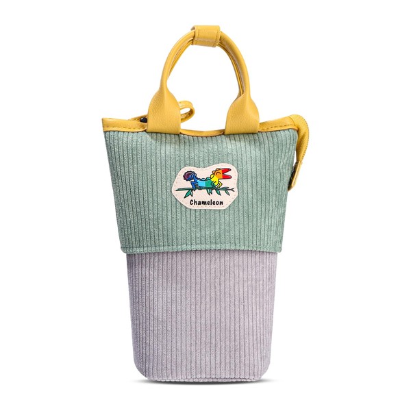 Xespis Pencil Case Zip Telescopic Pencil Case 2-in-1 Stand Pencil